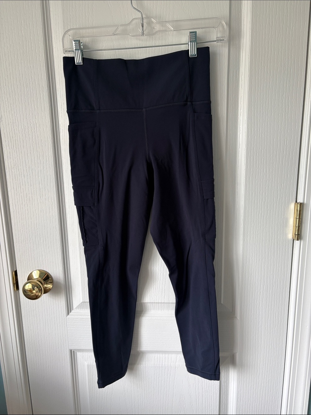 Athleta Midnight Navy High-Waist Cargo Leggings
